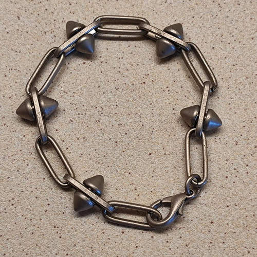 Vintage Unisex Industrial Punk Bracelet with Spikes, like new