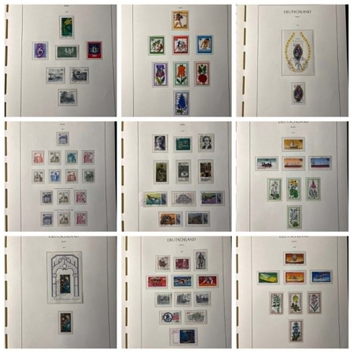 Lighthouse Album with 59 Presentation Sheets for German Stamps like new