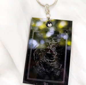 Plexiglass Keychain - Leo Zodiac sign original design