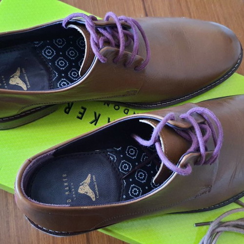 Ted Baker shoes used, tan, size 41, derby style