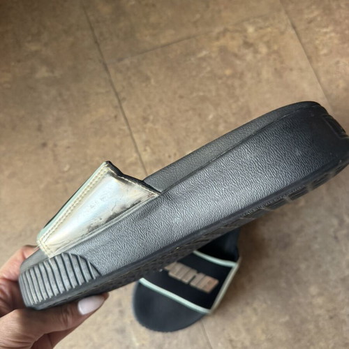 Puma slippers size 38 like new, black