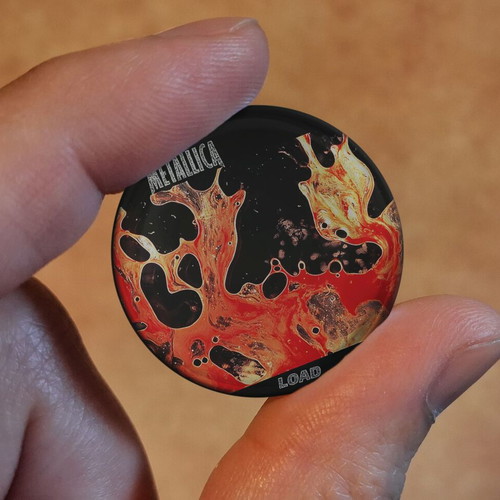 Metallica pins new, set of 3, Load Reload Black album