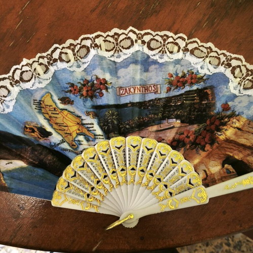 Fan with Zakynthos depiction like new