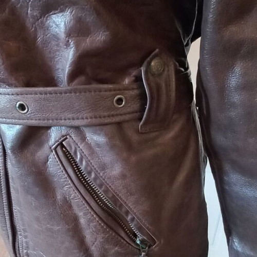 Sky Hawk women's leather jacket Large like new, brown
