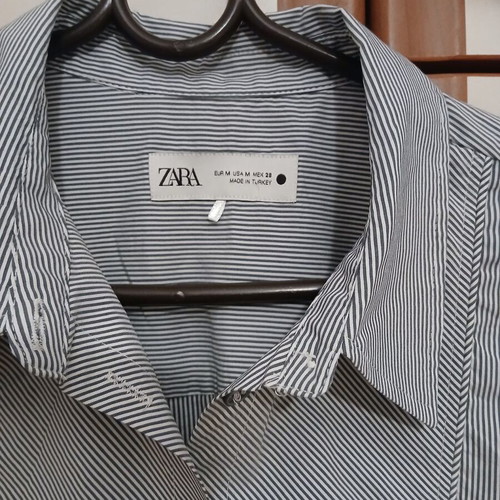 Πουκάμισο Zara με λεπτή ρίγα σαν καινούργιο, μέγεθος Μ