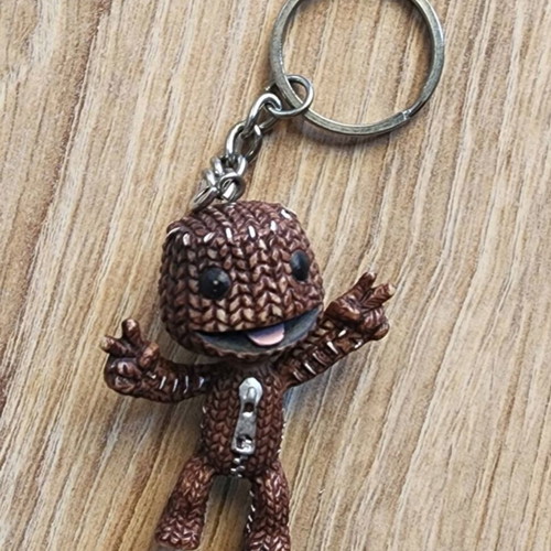 PS3 Little Big Planet keychain new, rare sealed
