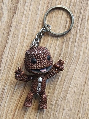 PS3 Little Big Planet keychain new, rare sealed