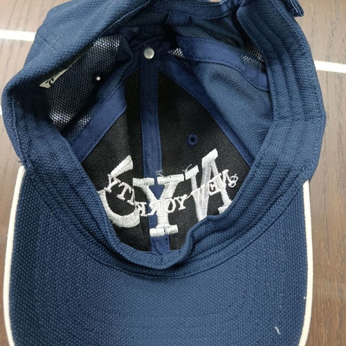 Blue jockey hat like new, size M