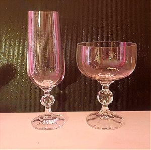 Κρυστάλλινα ποτήρια (σετ 6 + 6)