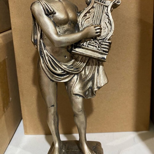 Orpheus statue new, decorative stone figure 15cm
