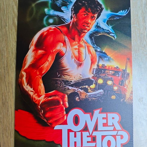 Metal collectible Over The Top Sylvester Stallone sign like new