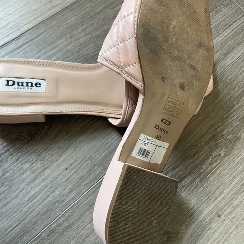 Dune London mules used, nude-pink, size 40