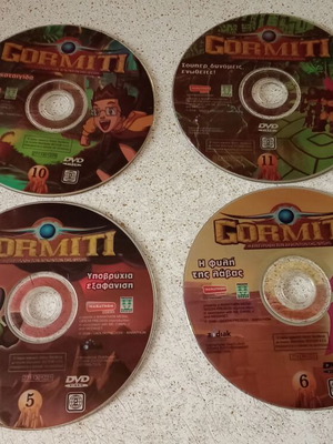 Gormiti DVD set of 4 movies used, dubbed