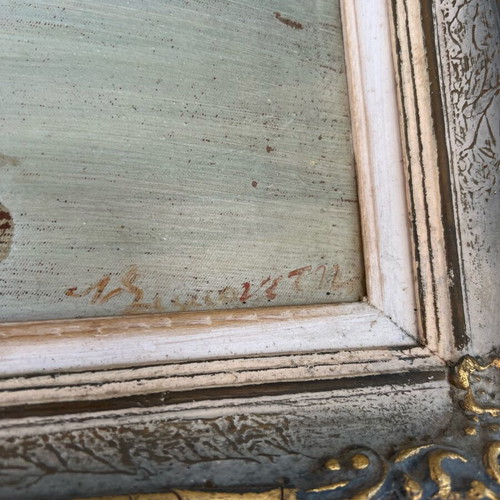 Oil painting used antique framed 45x60 from 1970s