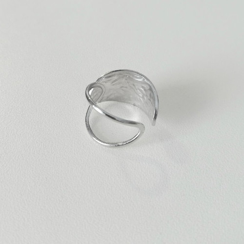 Stainless steel ring like new, silver