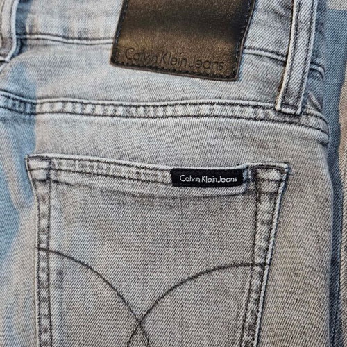Calvin Klein Jeans men's light gray denim pants size M used