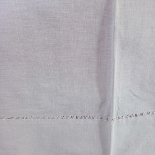 Vintage cotton tablecloth used with handmade edging