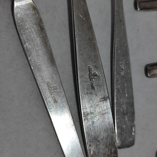 Vintage Garuda Indonesia Airlines silver-plated cutlery set used