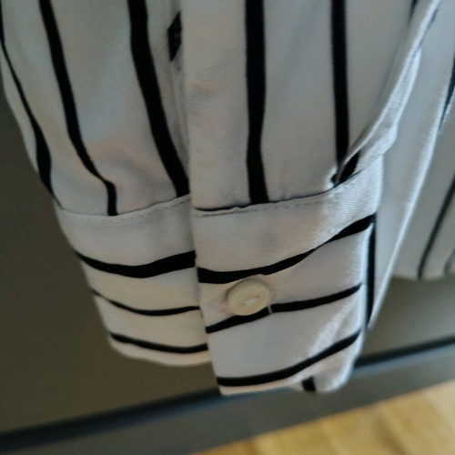 Black and white blouse with buttons new, size XL