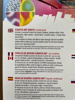 Scratch art combo pack new with 4 sheets