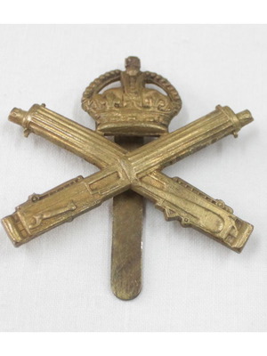 1918 Αγγλικός Στρατός Σήμα για Καπέλο Σώμα Πολυβόλων Μεταχειρισμένο