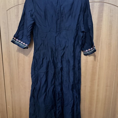 Emery Rose black boho dress with embroidery size L like new