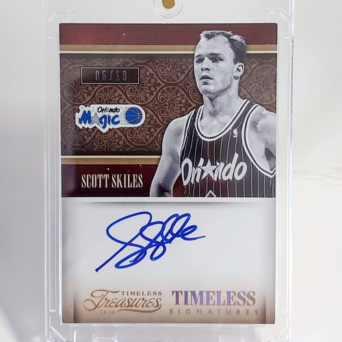 2013-14 Panini Timeless Treasures Scott Skiles Timeless Signatures Gold Auto /10 On-Card like new