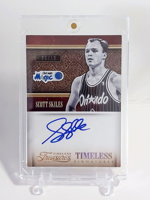 2013-14 Panini Timeless Treasures Scott Skiles Timeless Signatures Gold Auto /10 On-Card like new