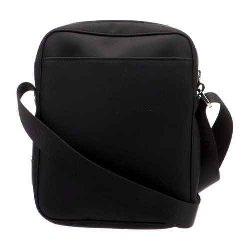 Longchamp Black Leather-Trimmed Crossbody Bag like new