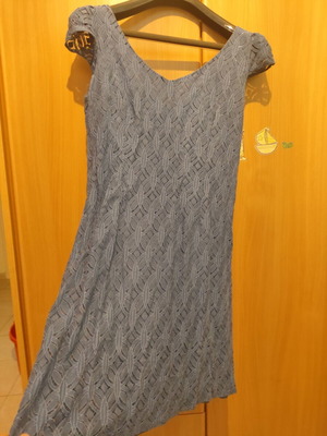 Dona Martha lace dress, blue, size M