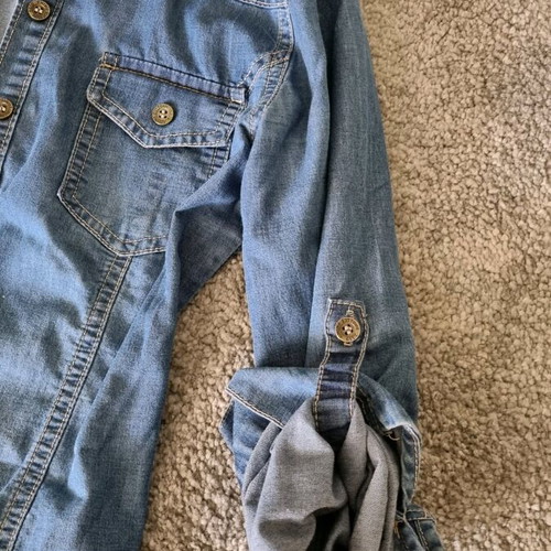 Denim shirt used, blue, excellent condition, XS/S