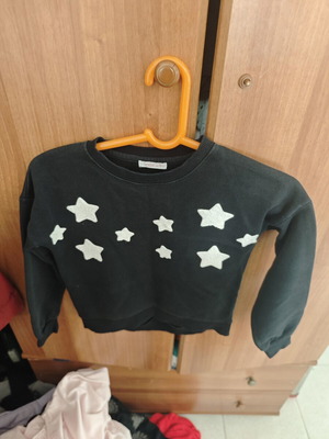 Fox blouse for girls 10 years old used, black, size 122-134 cm