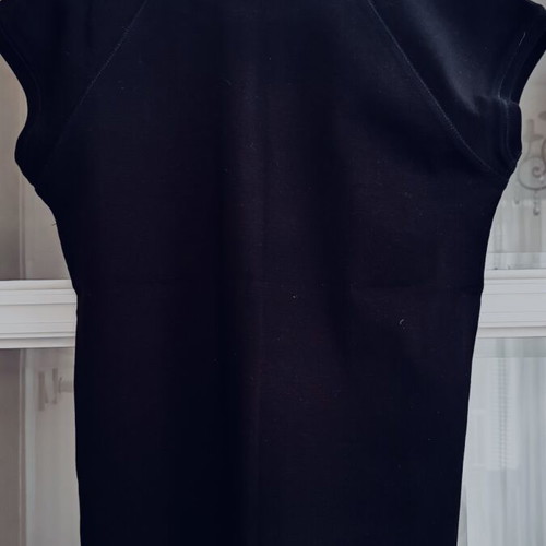 Zara blouse used, black with rhinestones neckline, size L