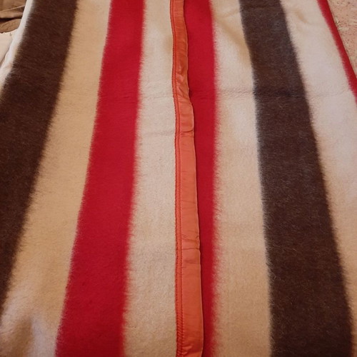 Wool blanket striped new, dimensions 2.20×1.90