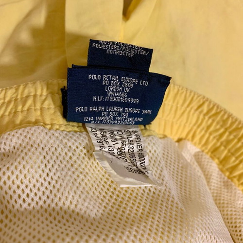 Ralph Lauren boys' swim shorts used, yellow, size 110 cm, age 4-5