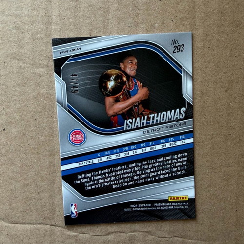 Panini Prizm Isiah Thomas like new Detroit Pistons