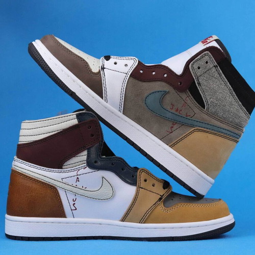 Nike Air Jordan 1 High Multi Color Patchwork new custom handmade sneakers