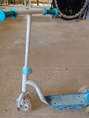 Children's scooter used, sturdy construction and stable