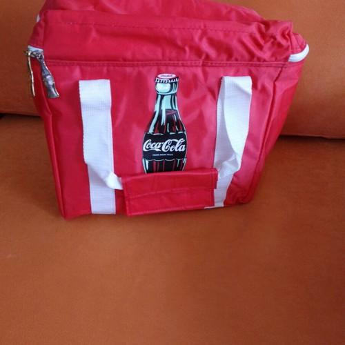 Coca Cola cooler bag used, red