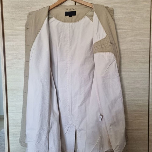 S'NOB de Noblesse women's minimal trench coat size 40 like new beige