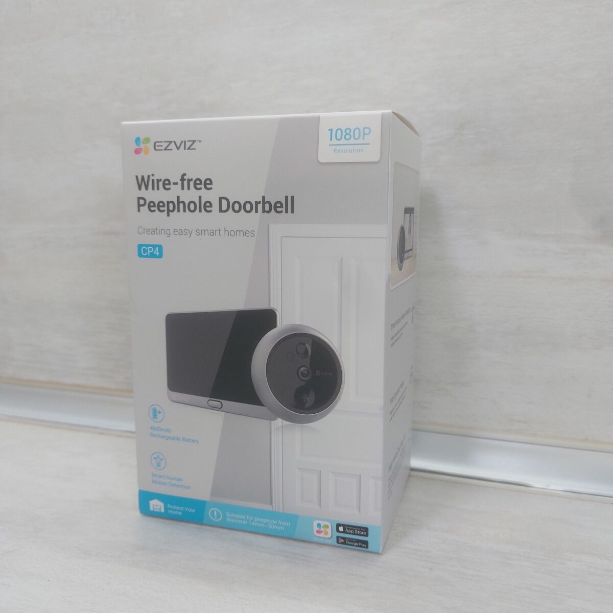 EZVIZ CP4 Wire-free Peephole Doorbell… - € 65,00 - Vendora.cy