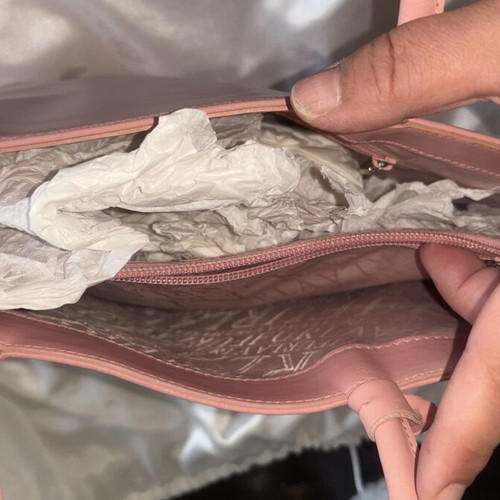 Furla pink handbag used, missing shoulder strap