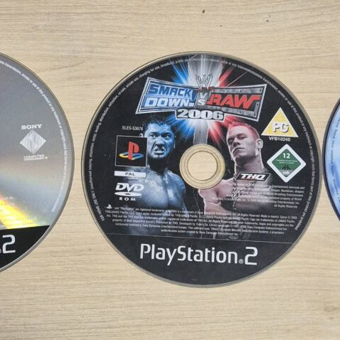 PS2 Disks used, W2C loads, Strawberry Shortcake, Smack Down vs Raw