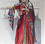  φορεσιά Ελληνίδα κοπελα στην Ιερουσαλήμ 1876 27x19cm