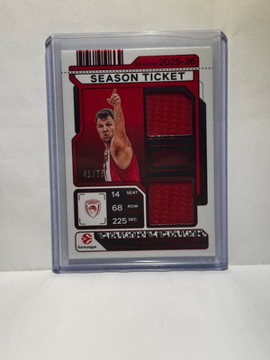 2025-26 Panini Contenders Euroleague Sasha Vezenkov Patch new