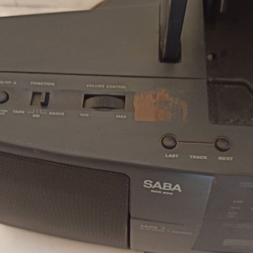 SABA Boombox ραδιοκασετόφωνο μοντέλο RCD 602 μεταχειρισμένο με προβλήματα