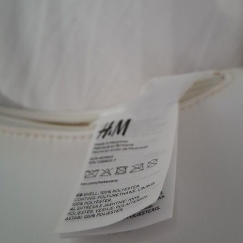 H&M white shoulder bag
