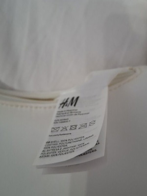 H&M white shoulder bag