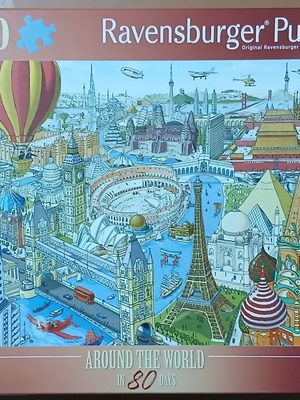 Ravensburger Puzzle 1000 Pieces Around the World in 80 Days used