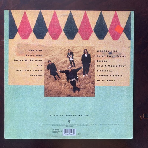 R.E.M. Out of Time vinyl LP used, original 1991 first pressing